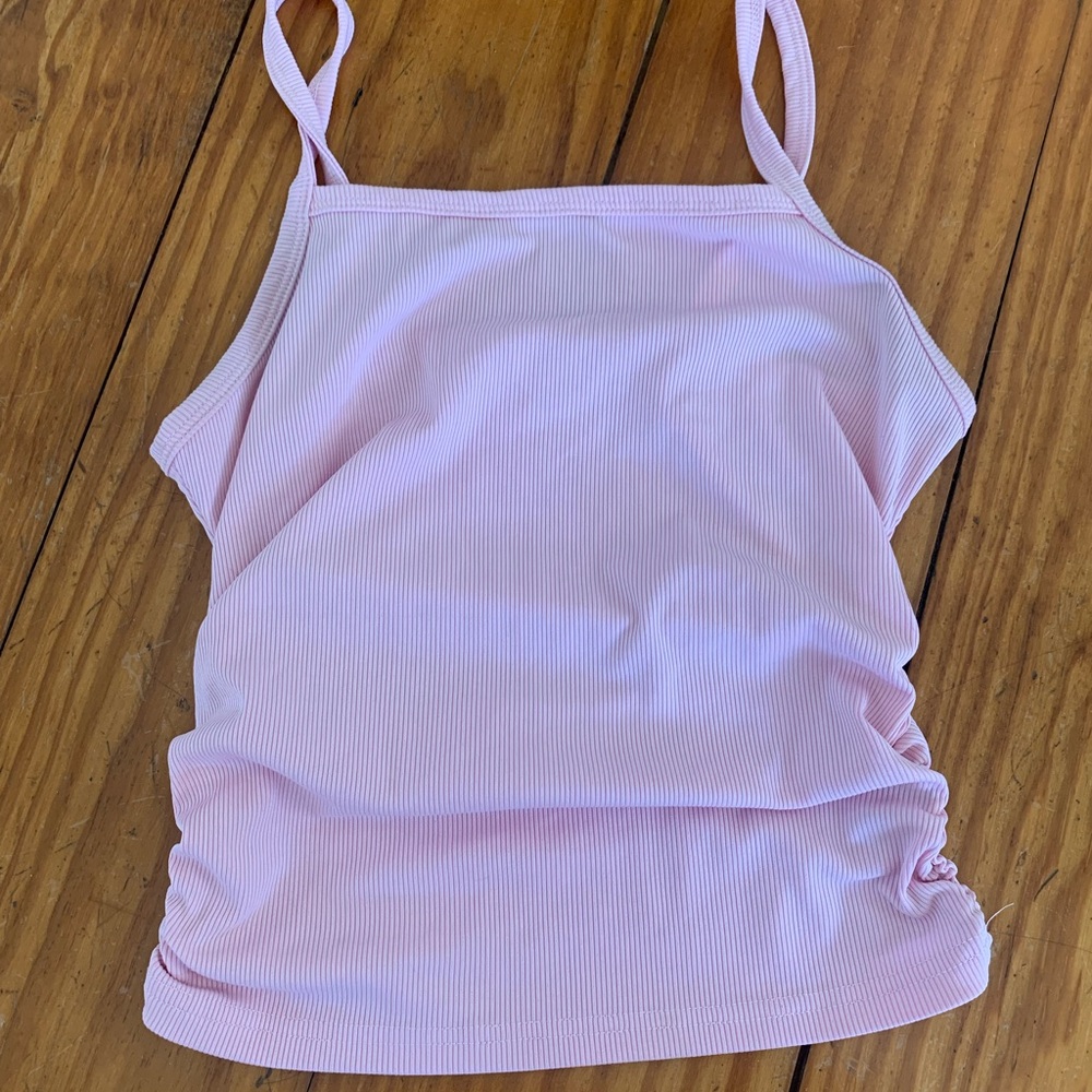 Light Pink Ribbed Camisole